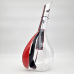 Riedel Decanter Black Tie Touch Stripe Red