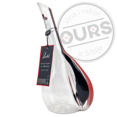 Riedel Decanter Black Tie Touch Stripe Red