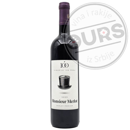 100 Žena Monsieur Merlot 0,75